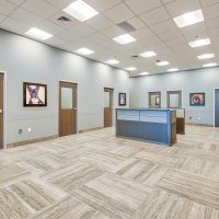 Lobby at BluePearl Tacoma Pet Hospital General Contractor GC MCC Metro Construction Corp